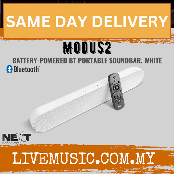 Next Audio MODUS 2 Wireless Portable Sound Bar 2x10w - White ( MODUS2 / MODUS-2 )