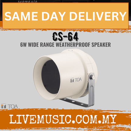TOA Horn Speakers CS-64 6W Wide Range Weatherproof Speaker ( CS64 / CS 64 )