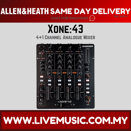 Allen & Heath Xone:43 4-Channel DJ Mixer ( Xone43 / Xone43 )