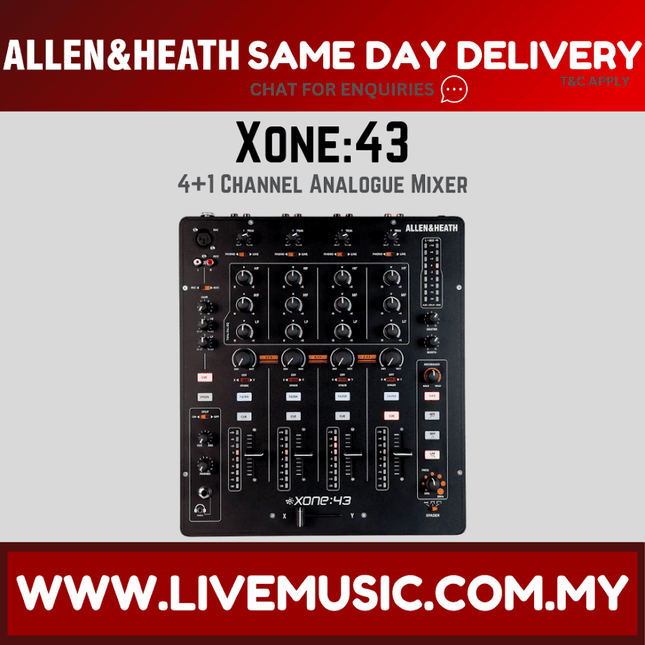 Allen & Heath Xone:43 4-Channel DJ Mixer ( Xone43 / Xone43 )
