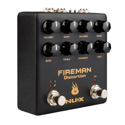NUX NDS-5 Fireman Dual Channel Distortion Guitar Effects Pedal (NDS5)