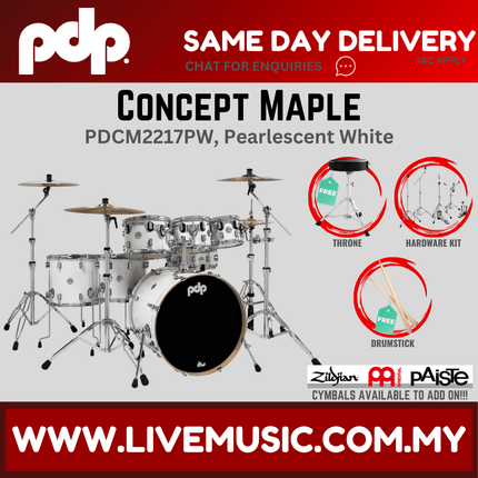 PDP by DW CM7 Concept Maple Shell Pack - 7-piece without Cymbals - (PDCM2217)