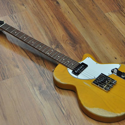 Cort Sunset TC Electric Guitar Jatoba Fretboard with Gig Bag - Worn Butter Blonde