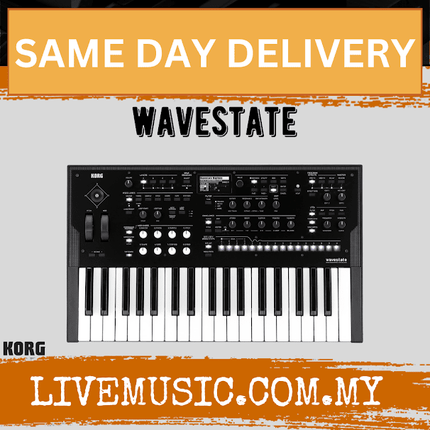 Korg Wavestate 37 Key Wave Sequencing Keyboard Synthesizer With 2GB Sample Library (Wave State)