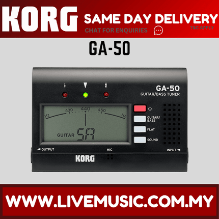 Korg GA-50 Guitar and Bass Tuner (GA50)