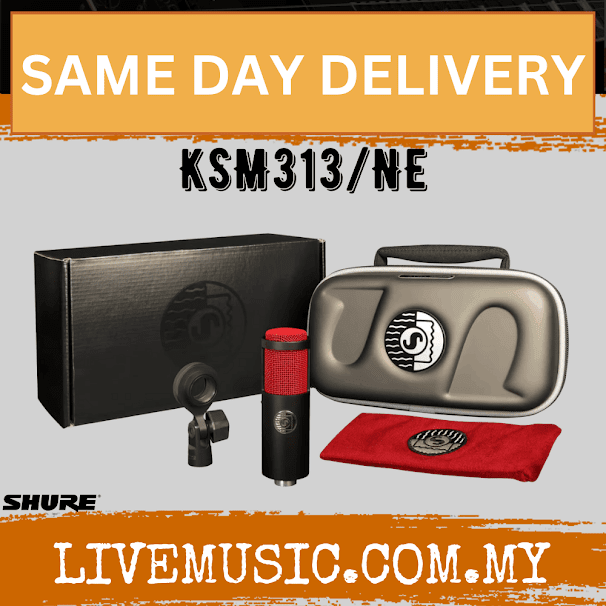 Shure KSM313/NE Dual-Voice Ribbon Microphone ( KSM313-NE / KSM313NE / KSM313 NE )