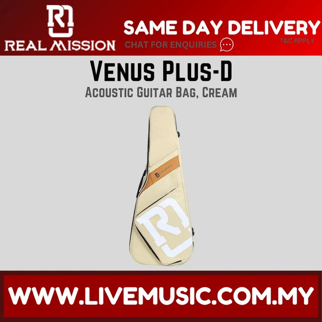 Real Mission Venus Plus-D Acoustic Guitar Bag ( VENUSPLUSD VENUS-PLUS VENUS+ )