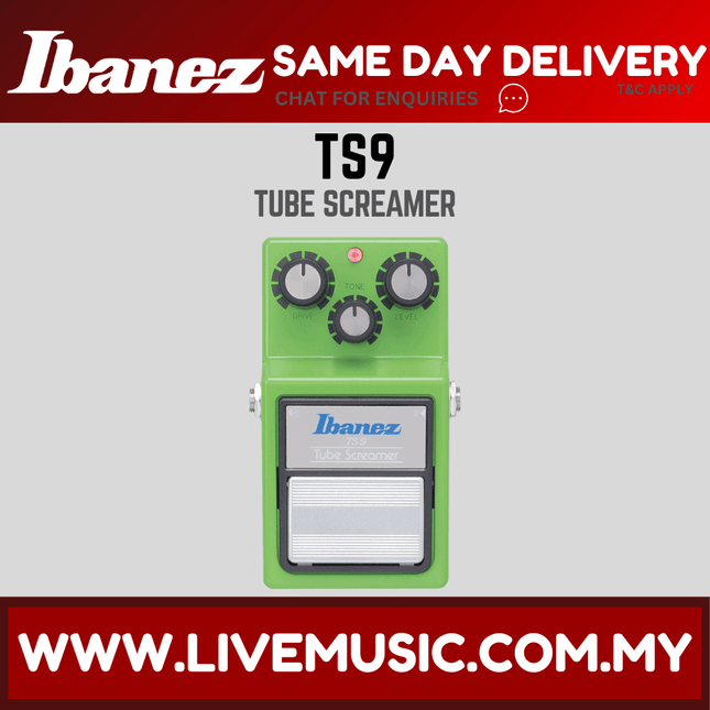 Ibanez TS9 Turbo Tube Screamer Guitar Effect Pedal ( TS-9 / TS 9 )