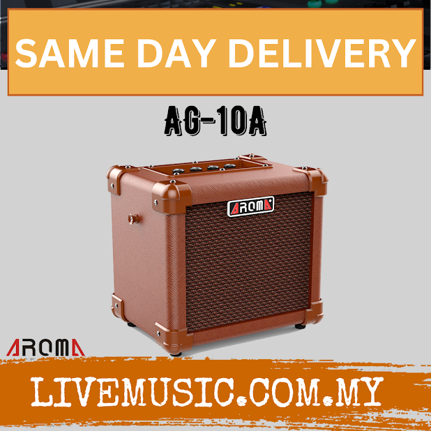 AROMA AG10A 10watt Portable Compact Acoustic Amplifier ( AG-10 / AG 10 / AG-10A )