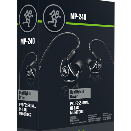 Mackie MP-240 Hybrid Dual-driver Professional In-Ear Monitors (MP240/MP 240)