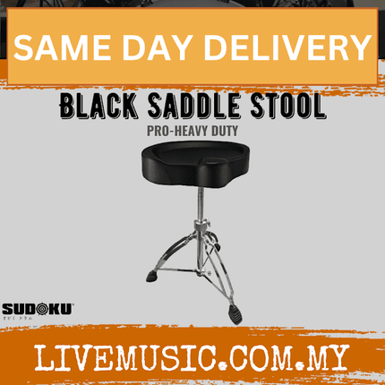 Sudoku Double Braced Heavy Duty Saddle Top Drum Throne Stool