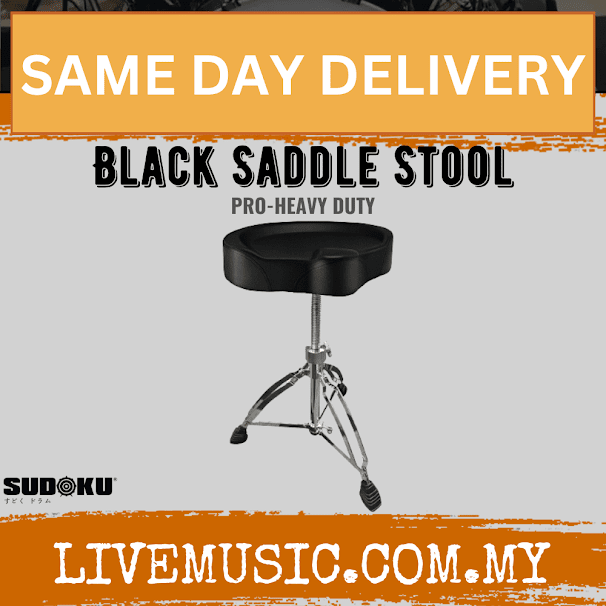 Sudoku Double Braced Heavy Duty Saddle Top Drum Throne Stool