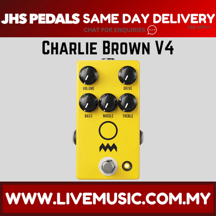 JHS Charlie Brown V4 Overdrive Guitar Effects Pedal