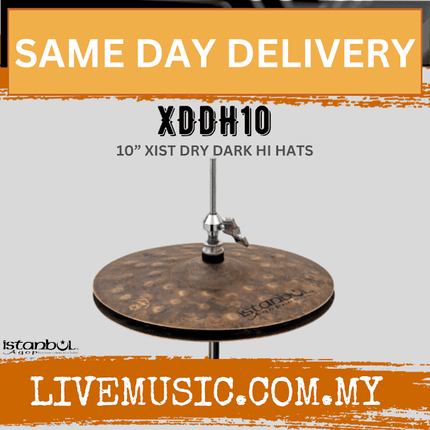 Istanbul Agop XDDH10 10" Xist Dry Dark Hi-Hats Cymbal (XDDH 10/XDDH-10)