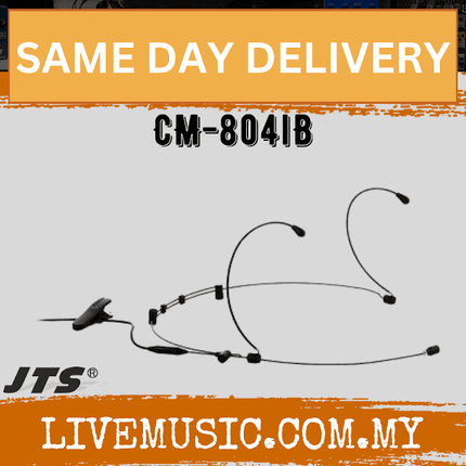 JTS CM-804I Double ear-hook microphone - Omni-directional - Black ( CM804I / CM 804I )
