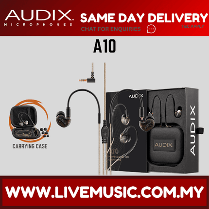 Audix A10 Studio Quality Earphones ( A-10 / A 10)