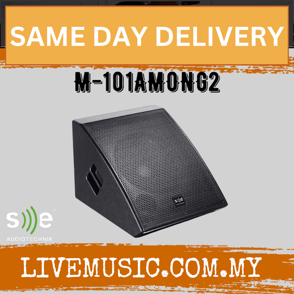 SE Audiotechnik M-101AMONG2 10" Two way Co-Axial Active Stage Monitor Loudspeaker (M101AMONG2 M101 AMONG2)