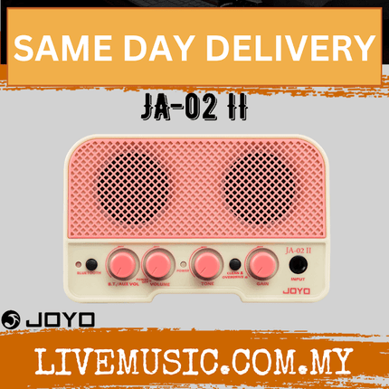 JOYO JA-02 II 5W Electric Guitar Amplifier Speaker Dual Channel Clean & Overdrive Mini Guitar AMP - Pink  ( JA 02 II / JA02II )