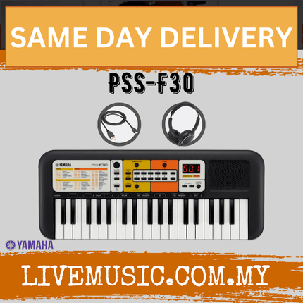 Yamaha PSS-F30 - 37 Key Mini Keyboard with USB Cable And Headphone ( PSSF30 / PSS F30 )