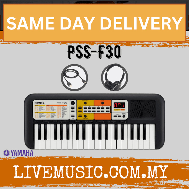 Yamaha PSS-F30 - 37 Key Mini Keyboard with USB Cable And Headphone ( PSSF30 / PSS F30 )