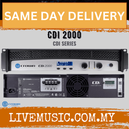 Crown CDi 2000 800W 2-channel 70V Power Amplifier ( CDi-2000 / CDi2000 )