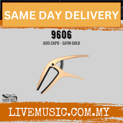 Ernie Ball 9606 Axis Capo, Satin Gold