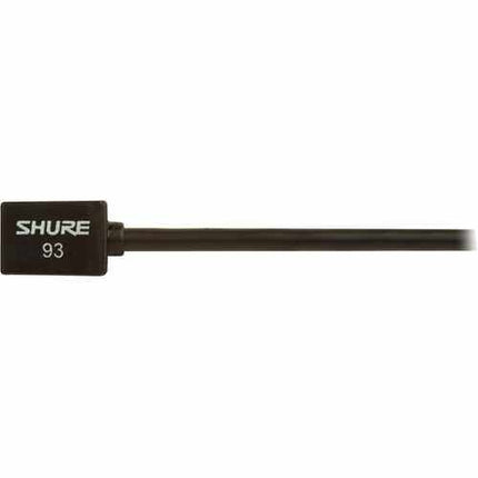 Shure WL93 Omnidirectional Lavalier Condenser Microphone for Wireless Systems, with 4ft Cable, Black (WL-93 / WL 93)
