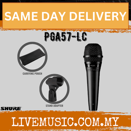 Shure PGA57 Cardioid Dynamic Instrument Microphone ( PGA57-XLR / PGA57-LC / PGA-57 )