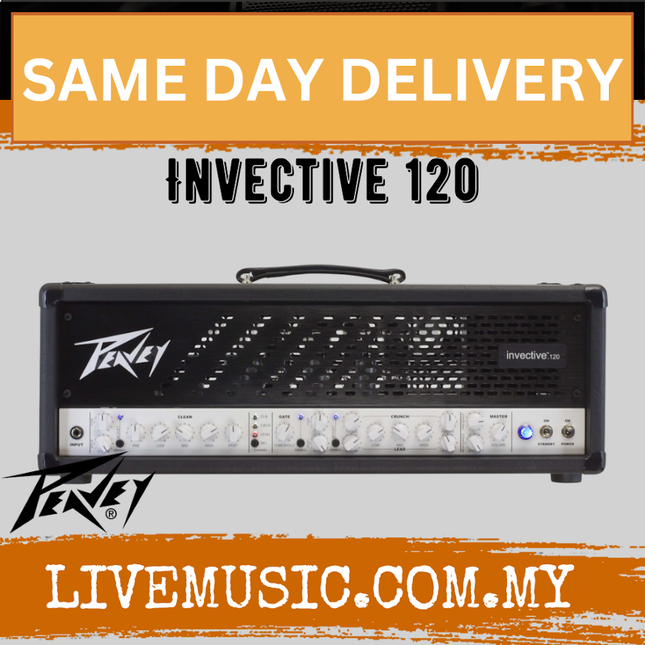 Peavey Invective 120 - 120 watt Tube Amplifier Head (Invective120)