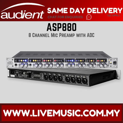 Audient ASP880 8-channel Microphone Preamplifier ( ASP-880 / ASP 880 )