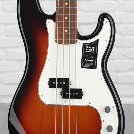 Fender Player Precision Bass Guitar, Pau Ferro Fretboard - 3-Tone Sunburst