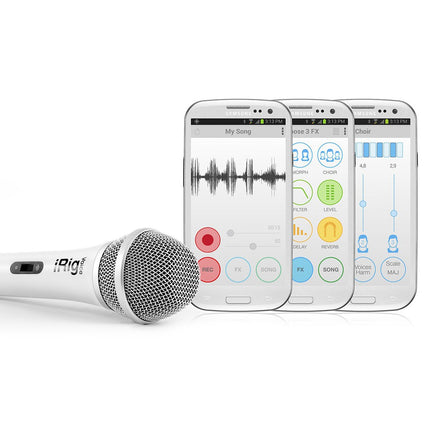 IK Multimedia iRig Voice - Handheld Microphones For Smartphone And Tablets - White