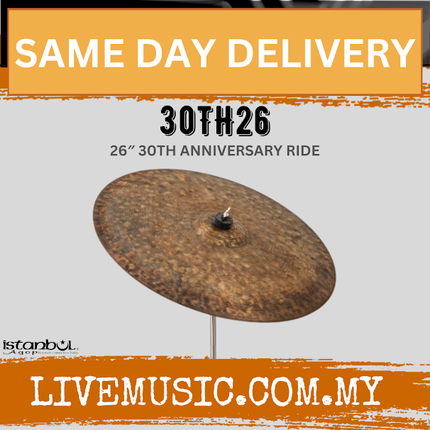 Istanbul Agop 30TH26 26" 30th Anniversary Ride Cymbal (30TH 26/30TH-26)