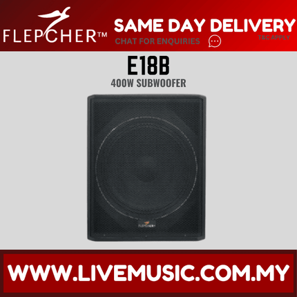 Flepcher E-18B 400-watt Subwoofer ( E18B / E 18B )