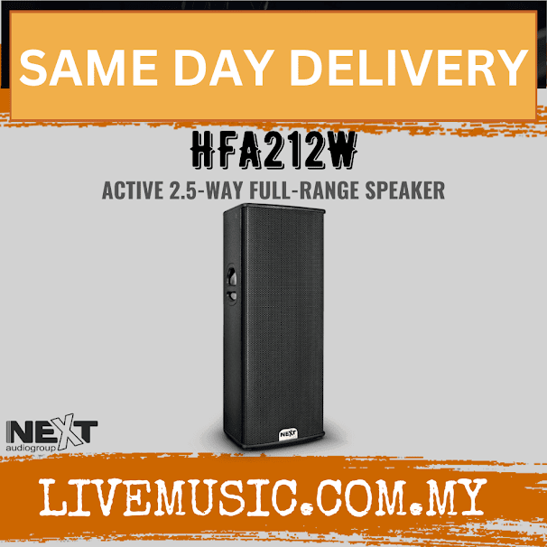 Next Audio HFA212W Active 2.5 Way Full-Range Speaker ( HFA-212W / HFA 212W )