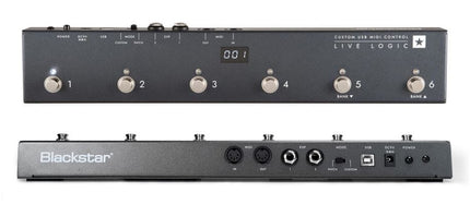 BLACKSTAR Live Logic 6-button MIDI Footcontroller (LIVELOGIC/LIVE-LOGIC)