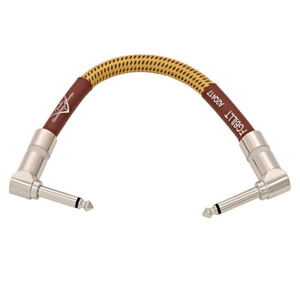 Fender Custom Shop 6inch Patch Cable, 2-Pack - Tweed