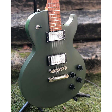 Cort CR150 Electric Guitar Jatoba Fretboard with Gig Bag - Olive Drab Satin (CR-150/CR150)