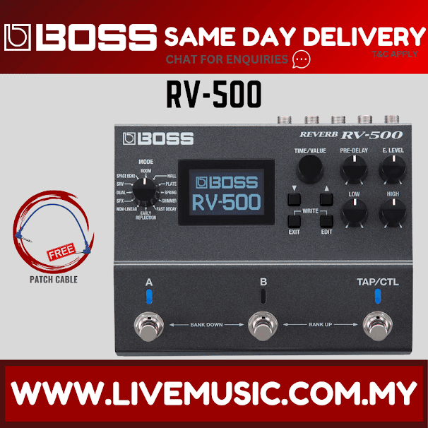 Boss RV-500 Reverb Multi-Effects Pedal (RV500 RV 500)