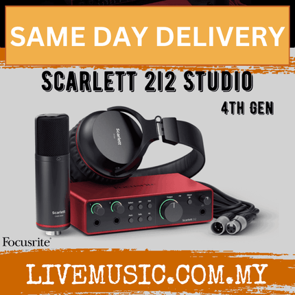 Focusrite Scarlett 2i2 Studio Pack (4th Generation)