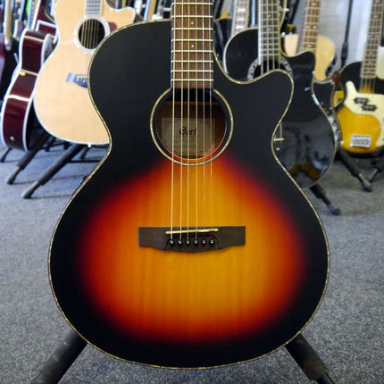 Cort SFX-E - Acoustic-Electric Guitar Ovangkol Fretboard with Gig Bag - 3 Tone Satin Sunburst (SFX E/SFXE)