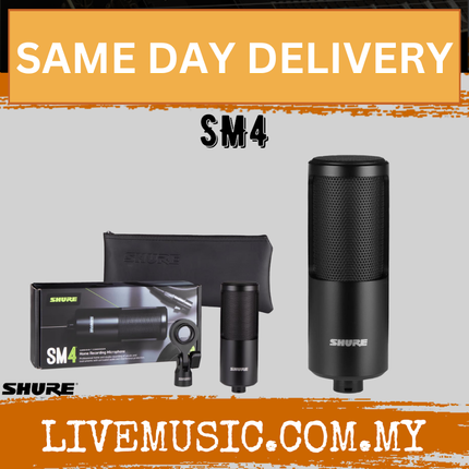 Shure SM-4 Home Condenser Recording Microphone - ( SM4 SM 4 )