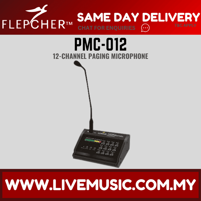 Flepcher PMC-012 12-channel Digital Paging Console ( PMC012 / PMC 012 )