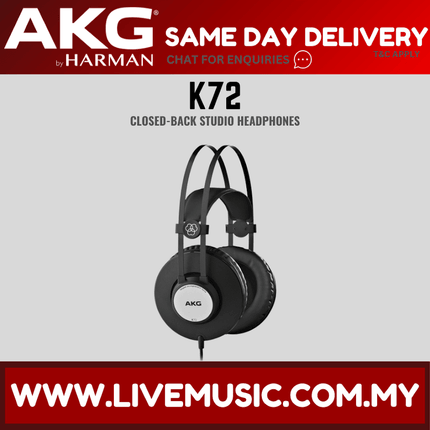 AKG K72 Closed-back Stereo Headphones (K-72 / K 72)