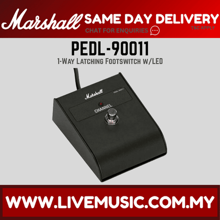 Marshall PEDL-90011 1-Way Latching Footswitch with LED (PEDL90011)