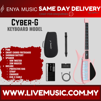 Enya Cyber-G Keyboard Model New Era Backing Stringless Guitar ( Cyber G CyberG )