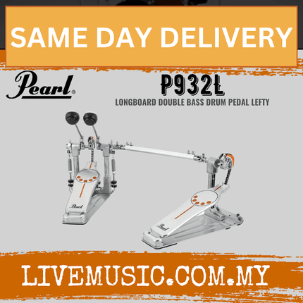 Pearl P-932L Longboard Double Bass Drum Pedal ( Left-Sided ) ( P932L / P 932L )