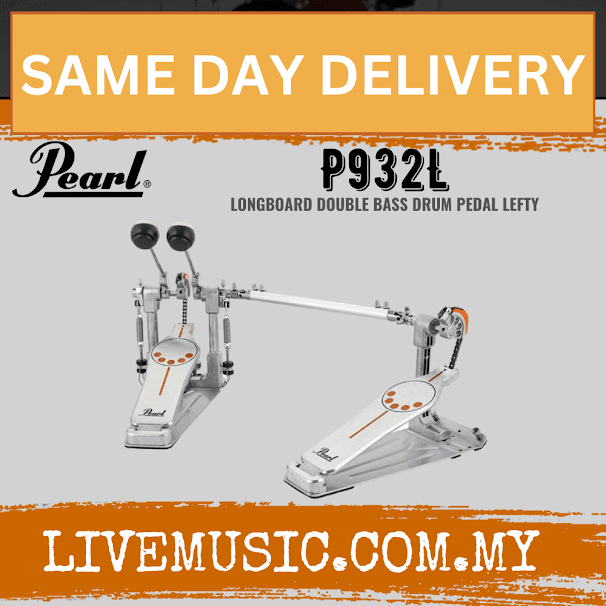 Pearl P-932L Longboard Double Bass Drum Pedal ( Left-Sided ) ( P932L / P 932L )