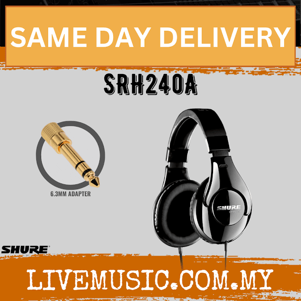 Shure SRH240A Professional Quality Headphones ( SRH-240 / SRH240A )
