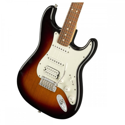 Fender Player HSS Stratocaster Electric Guitar, Pau Ferro Fretboard - 3 Tone Sunburst